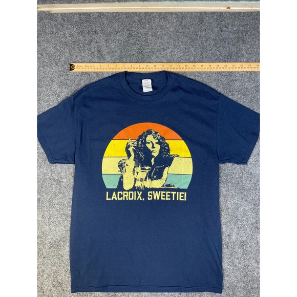 LACROIX SWEETIE Graphic Men's Medium navy blue tshirt short sleeve - Picture 6 of 8